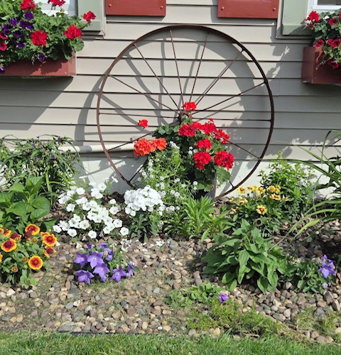 Detail from one of the gardens in Saturday’s Gardenaire Garden Club Garden Tour.