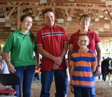 The Donald and Anne Borgschatz family of Plainview has been selected as this year’s Wabasha County University of Minnesota Farm Family of the Year. From left: daughter Emma, Donald, Anne and son, Henry.